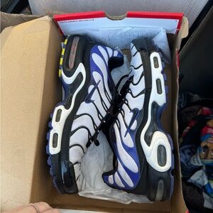 Nike Air Max Plus Black and Blue Sneakers
